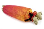 ヤコブ＆フィスバファブリックキャンディー型クッション 美オレンジピンク 43×Φ16cm