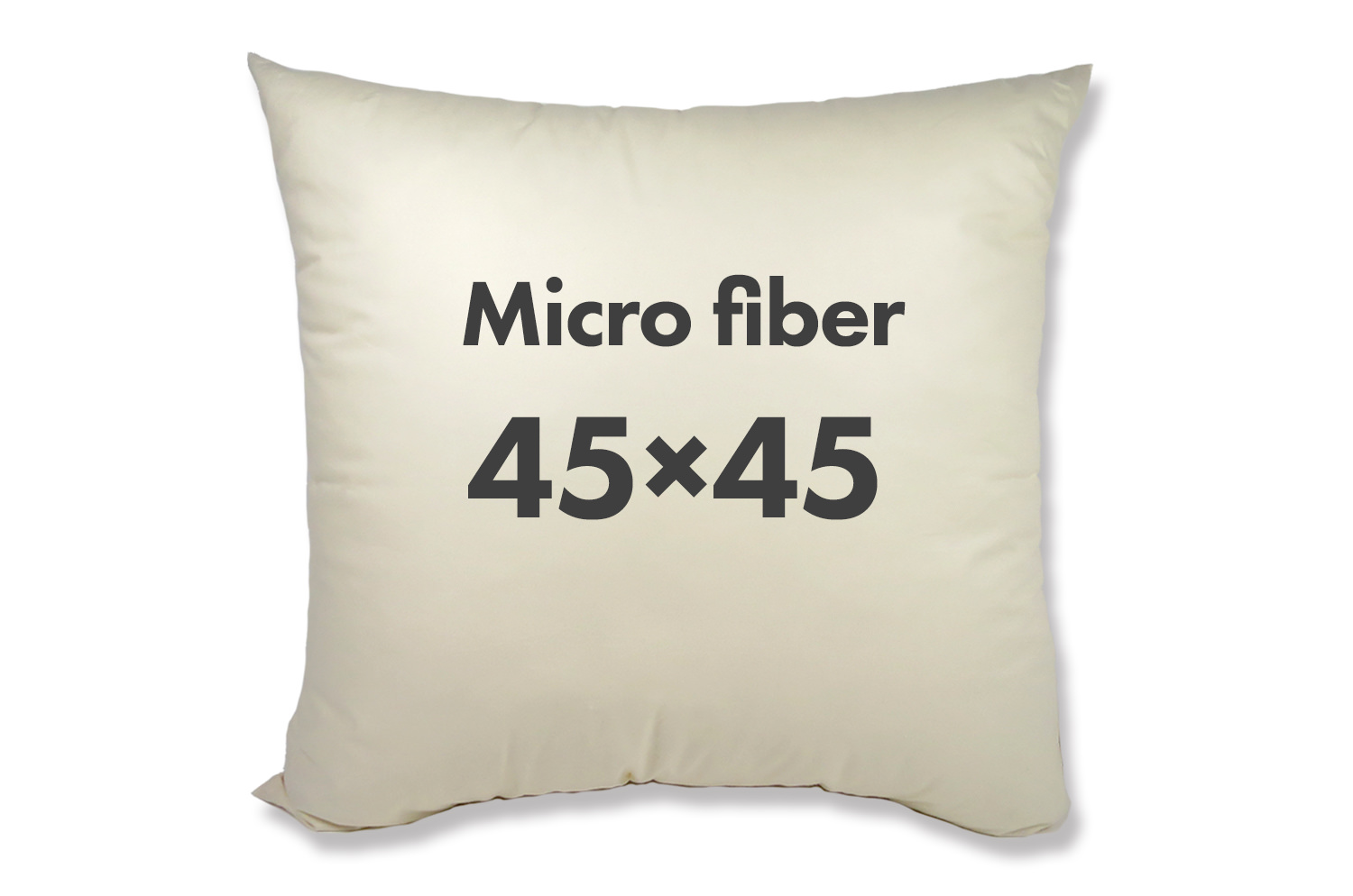 The Microfiber もちもち羽毛タッチ 日本製マイクロファイバーヌードクッション（クッション中身） 45×45cm用