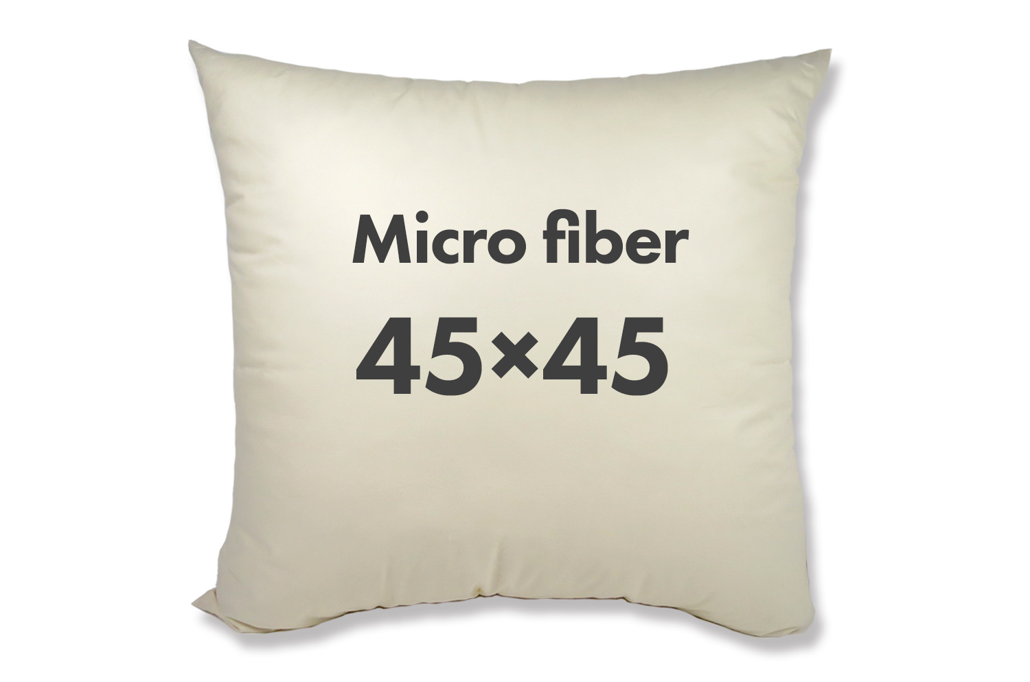 The Microfiber もちもち羽毛タッチ 日本製マイクロファイバーヌードクッション（クッション中身） 45×45cm