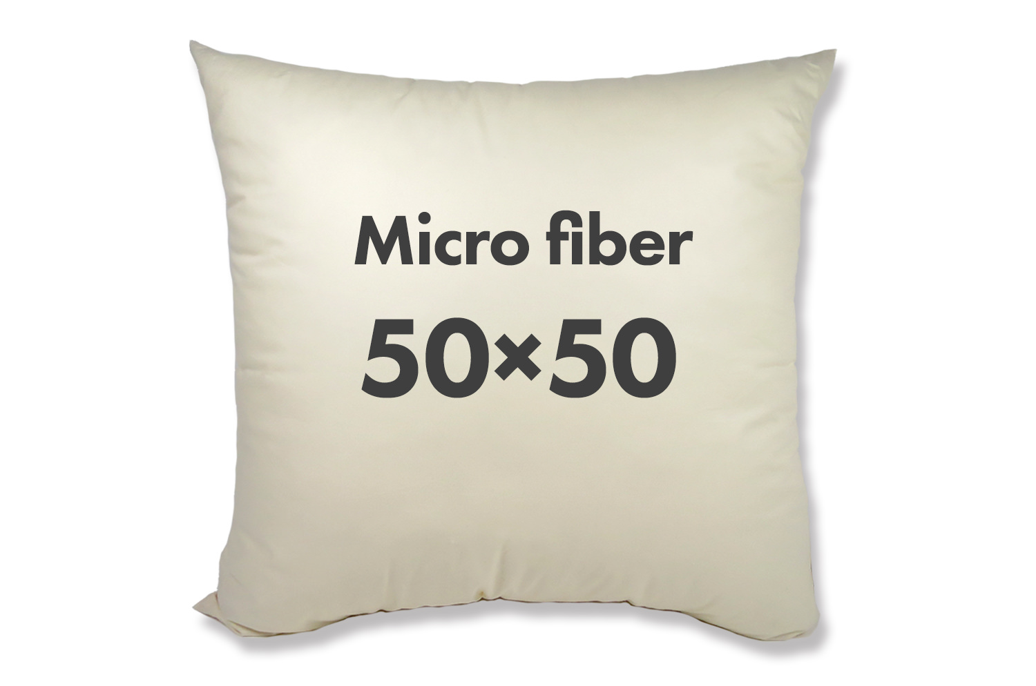 The Microfiber もちもち羽毛タッチ 日本製マイクロファイバーヌードクッション（クッション中身） 50×50cm用