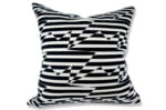 Stripey ZigZag Bird Monochrome cushion by Kirkby Design x ELEY KISHIMOTO（イーリー キシモト）fabric クッションカバー 50×50cm