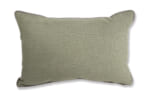 The Cotton イタリア製ブラッシュドコットン ベルベットパイピング クッション カーキグレー 45×30cm 中材付