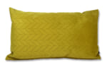 The Sulfur Yellow スペイン製起毛スエード調クッション サルファ―イエロー 50×30cm 中材付