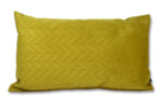 The Sulfur Yellow スペイン製起毛スエード調クッション サルファ―イエロー 50×30cm 中材付