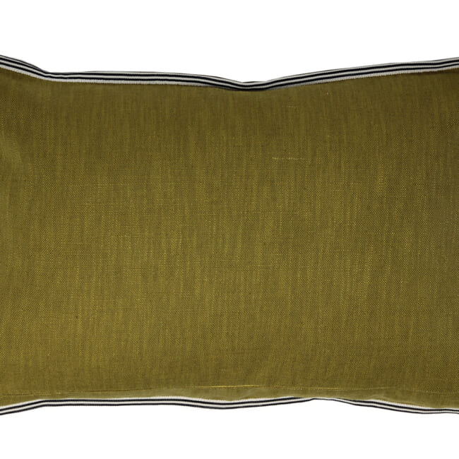 【海外取寄品】CASAMANCE GUETHARY ゲタリー クッション(オリーブ) 60×40cm 中材付