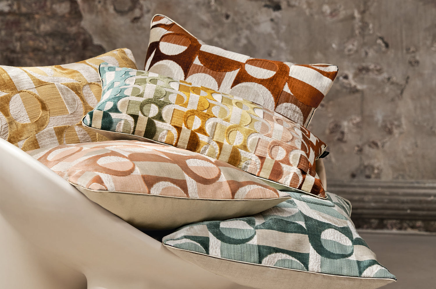 【海外取寄品】CASAMANCE ABONDANCE アバンダンスクッション(ムルティコ) 50×30cm 中材付