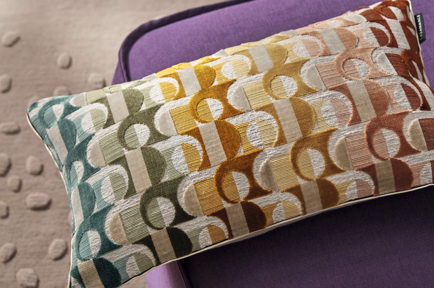 【海外取寄品】CASAMANCE ABONDANCE アバンダンスクッション(ムルティコ) 50×30cm 中材付