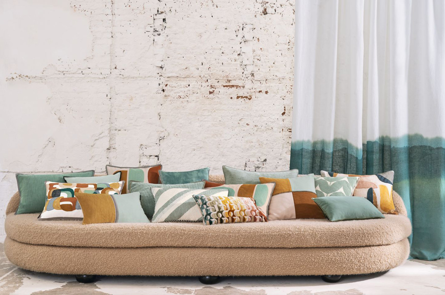 【海外取寄品】CASAMANCE ABONDANCE アバンダンスクッション(ムルティコ) 50×30cm 中材付