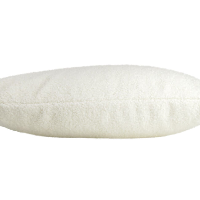 The Fluffy Bouclé フラッフィーブークレ クッション (ホワイト) 45×30cm 中材付