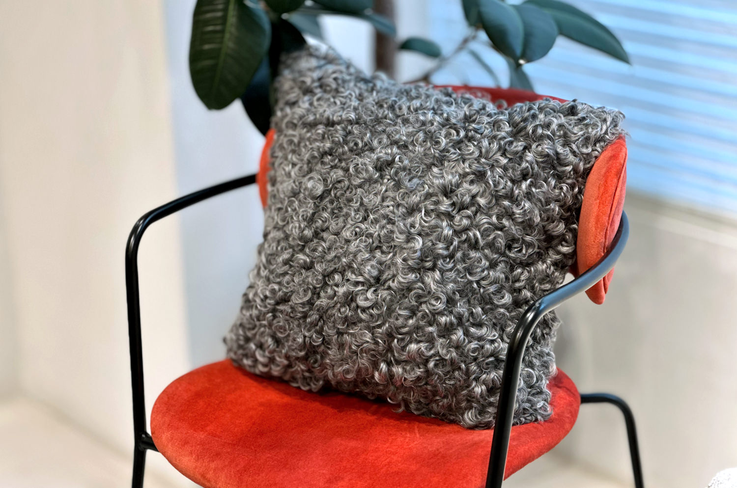 The Gotland Sheep ゴットランドシープクッションカバー (シルキーグレー) 40×40cm