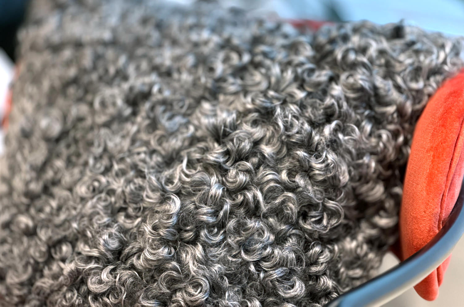 The Gotland Sheep ゴットランドシープクッションカバー (シルキーグレー) 40×40cm