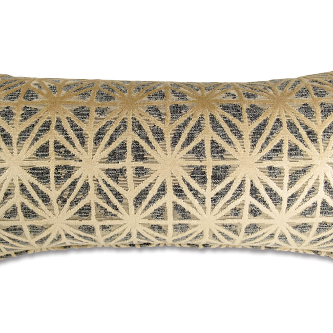 The Pharaon ファラオン ジャガードベルベットクッション (CAMEL) 65×32cm 中材付