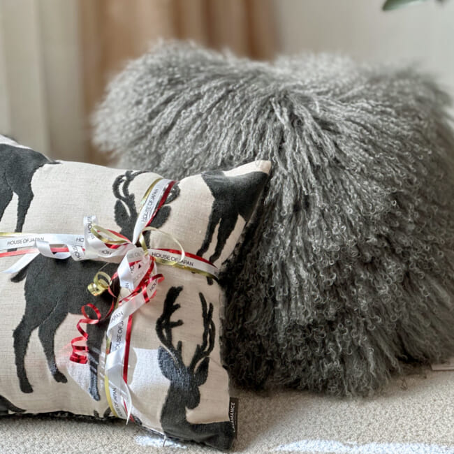 The Luxury Tibet Lamb 全面チベットラムクッションカバー (ドゥリズルグレー) 40×40cm