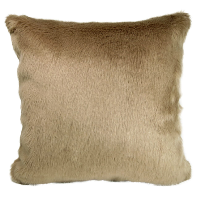 The Heat Luxury ヒートラグジュアリーファー クッションカバー (Camel) 45×45cm