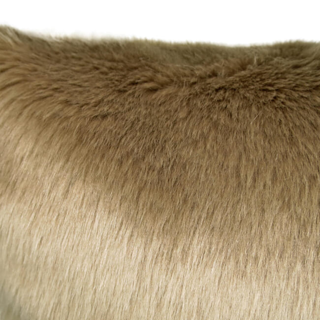 The Heat Luxury ヒートラグジュアリーファー クッションカバー (Camel) 45×45cm