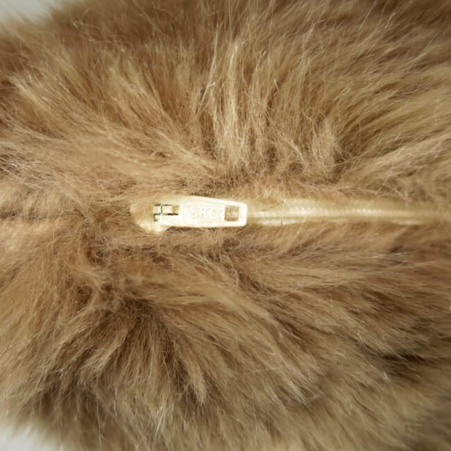 The Heat Luxury ヒートラグジュアリーファー クッションカバー (Camel) 45×45cm