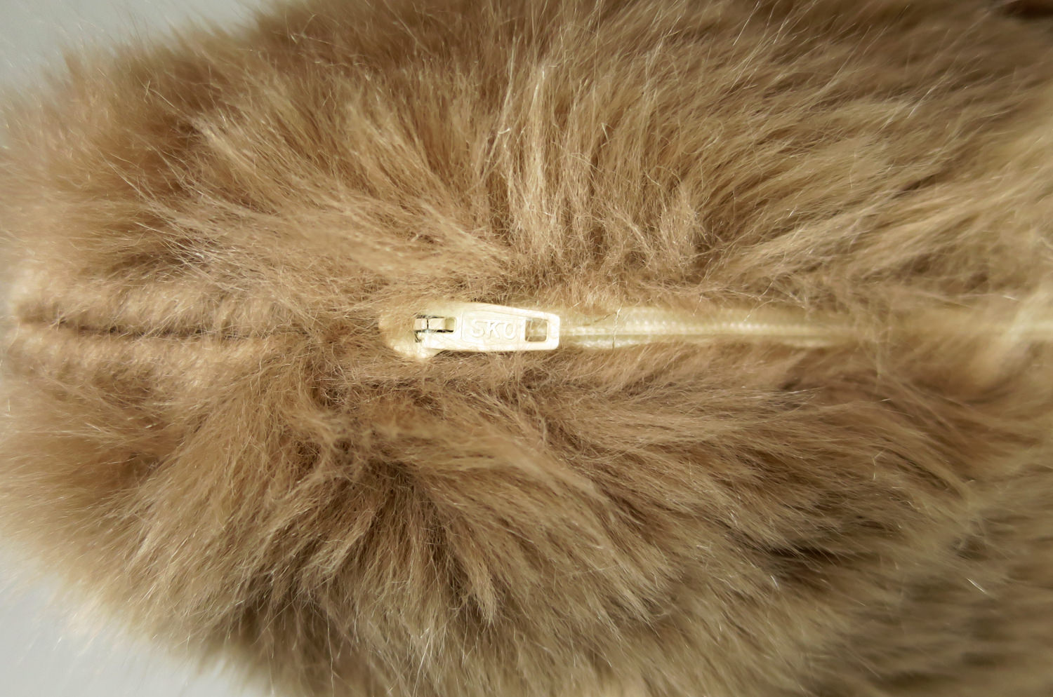 The Heat Luxury ヒートラグジュアリーファー クッションカバー (Camel) 45×45cm