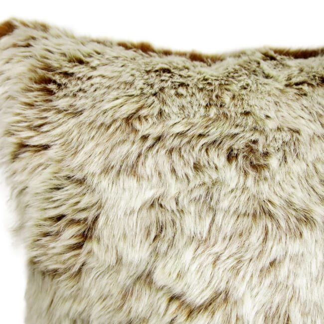 The Snow Top スノートップ エコファークッションカバー（Caramel）40×40cm