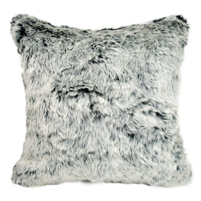 The Snow Top スノートップ エコファークッションカバー（noir）40×40cm