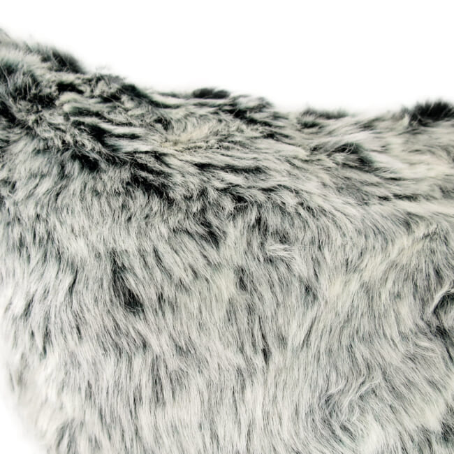 The Snow Top スノートップ エコファークッションカバー（noir）40×40cm