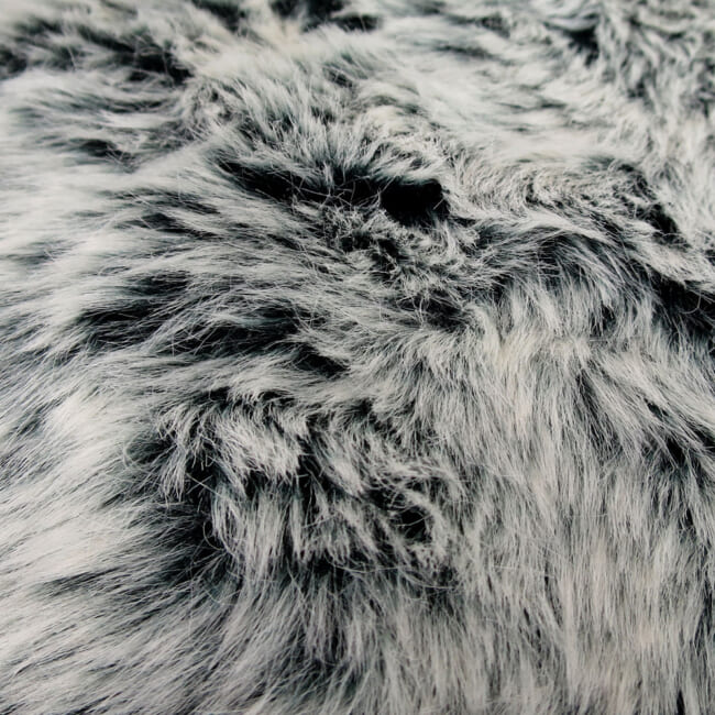 The Snow Top スノートップ エコファークッションカバー（noir）40×40cm