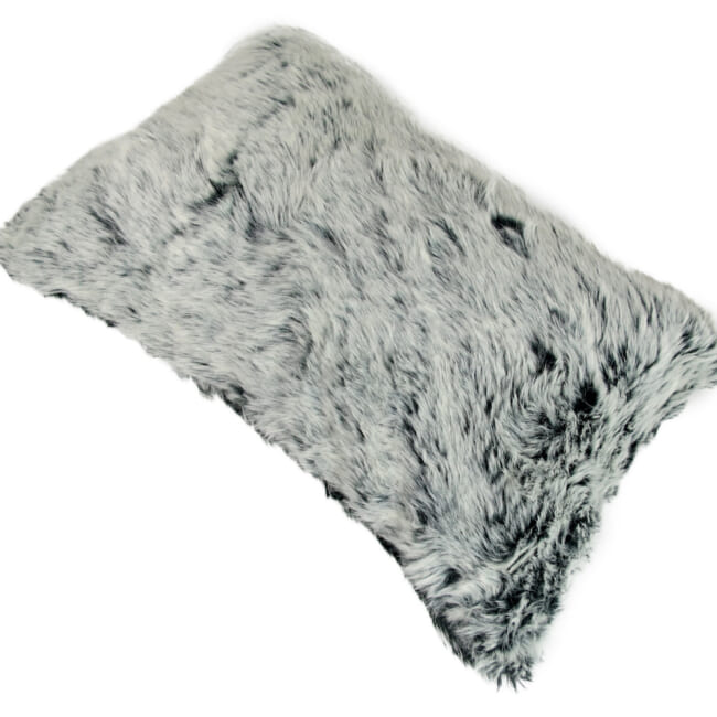 The Snow Top スノートップ エコファークッション（noir）45×30cm 中材付