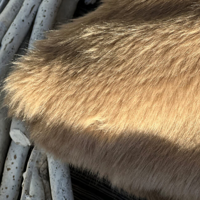 The Heat Luxury ヒートラグジュアリーファー クッションカバー (Camel) 45×45cm