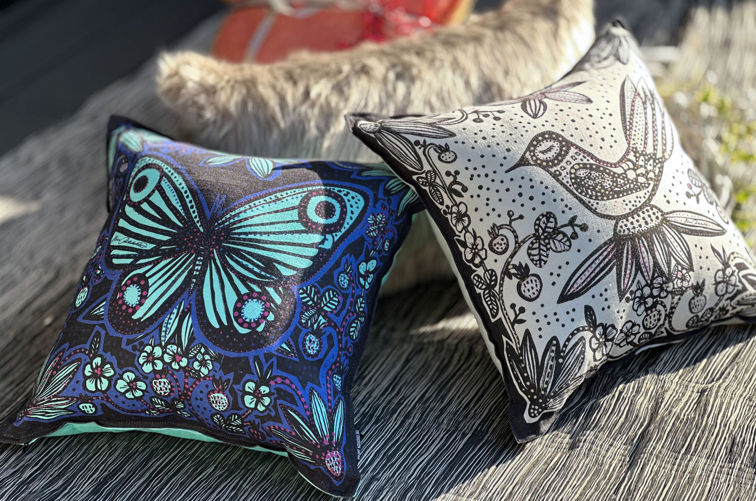 ヘイニ・リータフフタデザイン リネンクッションカバー