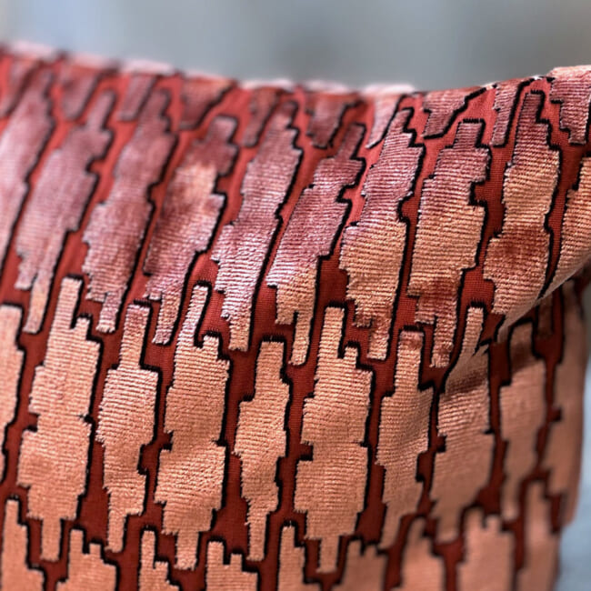 THE Pierre Frey ピエールフレイ カットベルベット クッションカバー lecco 45×45cm