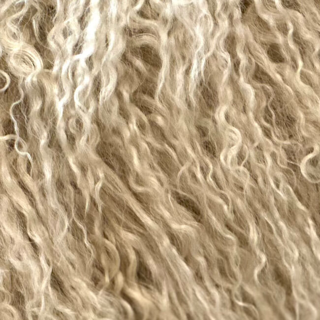 The Luxury Tibet Lamb 全面チベットラムクッションカバー (ラテ) 40×40cm