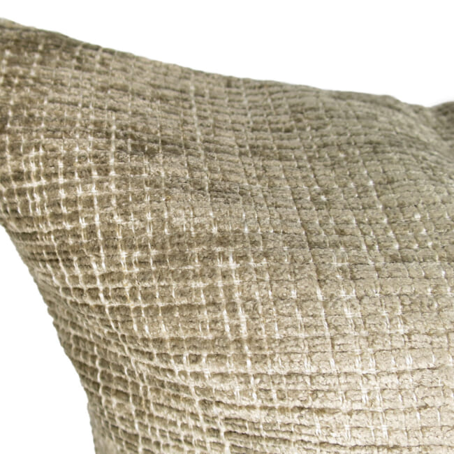 The ROUEN アルマーニカーザ ルーアン ジャカードベルベットクッションカバー(ヌードベージュ) 45×45cm