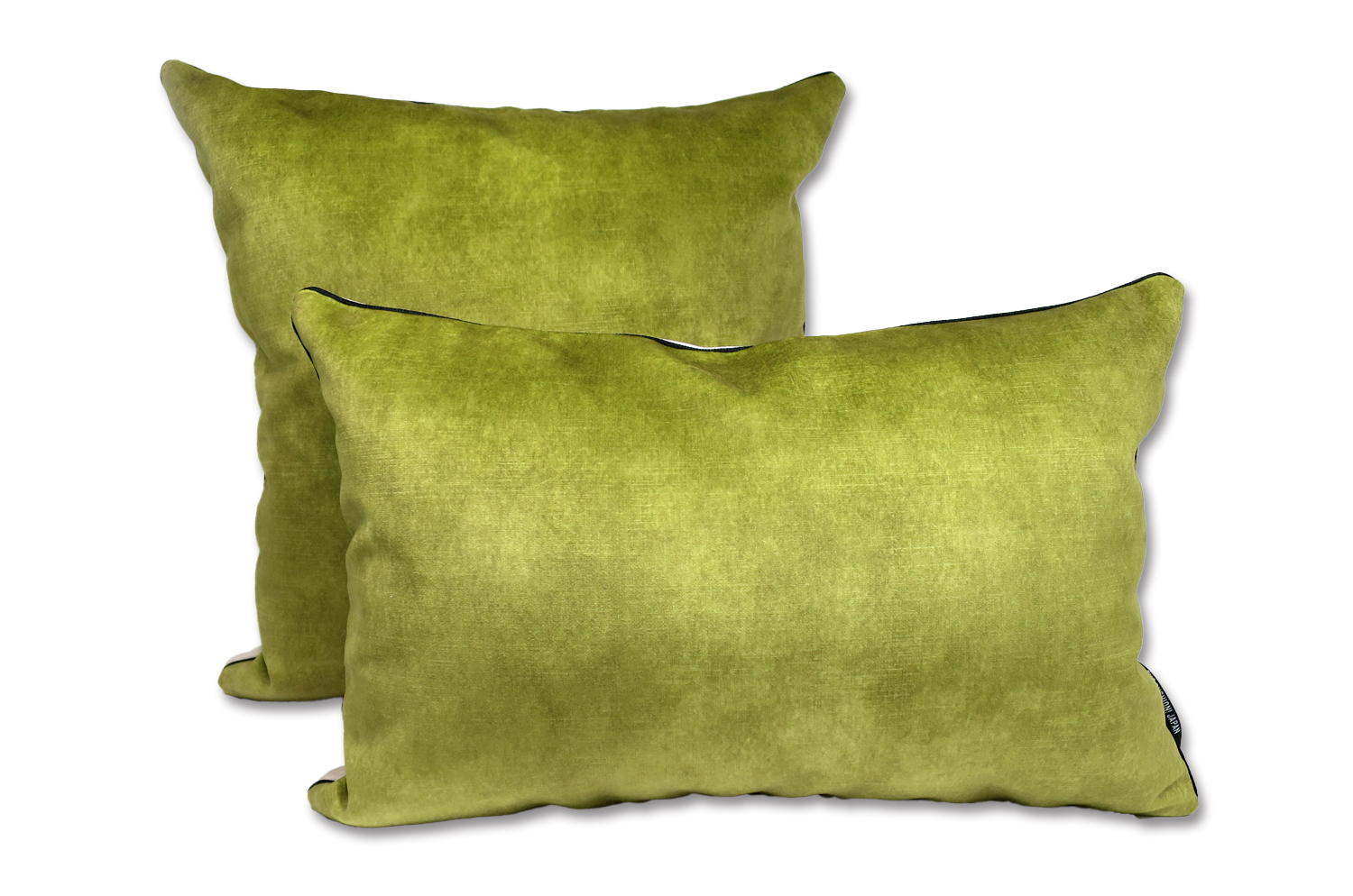 The CASAMANCE カサマンス ニット・ベルベット ツートンクッションカバー (セージ＆アイボリー) 45×45cm