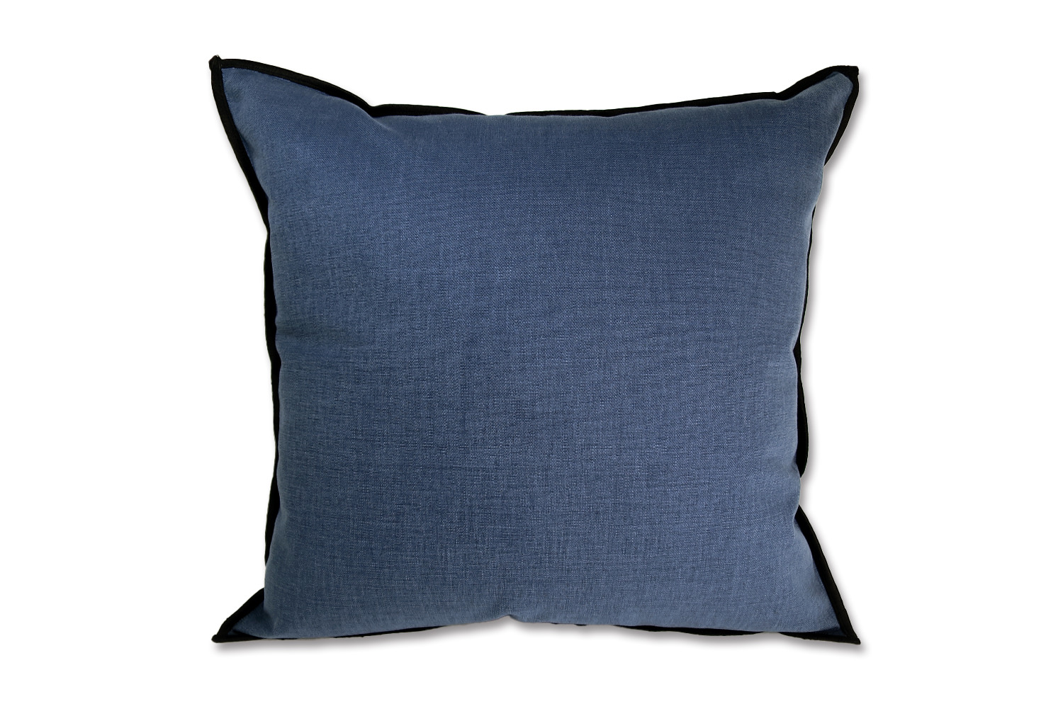 The Italy cotton イタリアブラッシュドコットン クッションカバー フレーム (ダークネイビー) 45×45cm