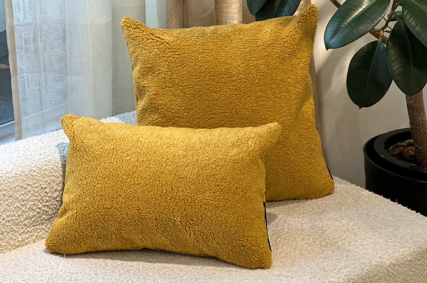 The Puff パフ クッション (ハニー）45×30cm 中材付