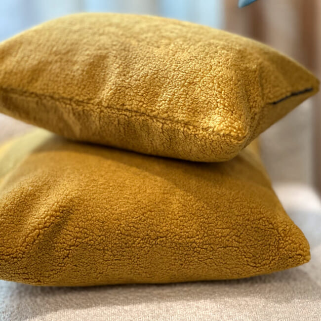 The Puff パフ クッション (ハニー）45×30cm 中材付