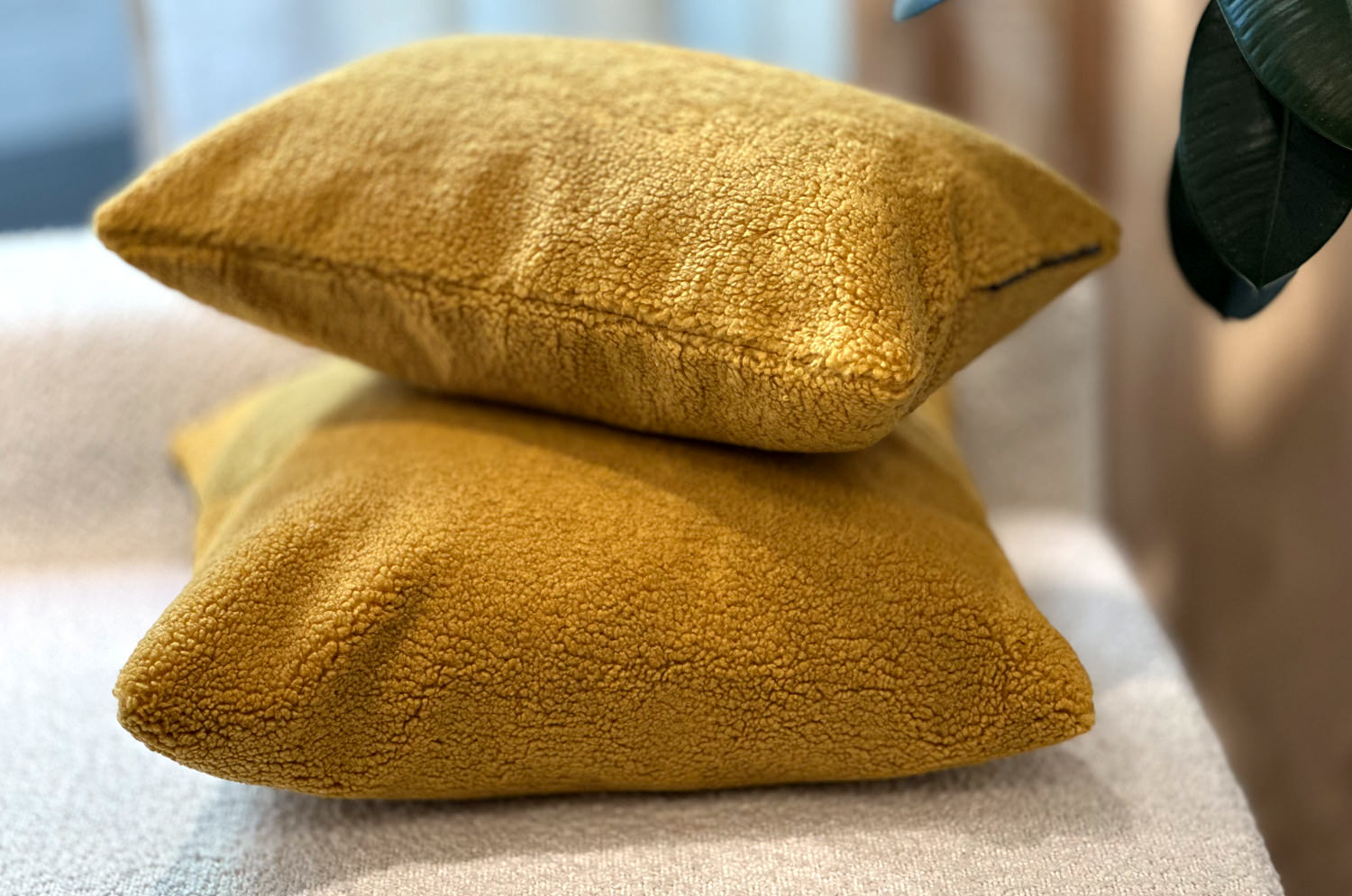 The Puff パフ クッション (ハニー）45×30cm 中材付