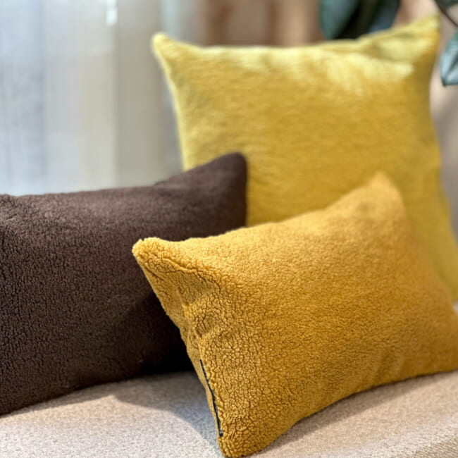 The Puff パフ クッション (セーブル、ハニー）45×30cm 中材付