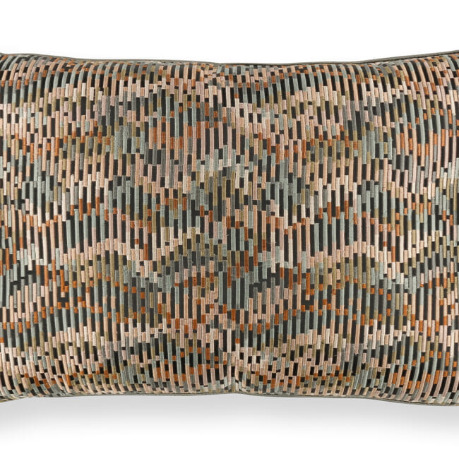 【海外取寄品】BLACK edition(ブラックエディション) Avari クッション(Mehndi) 60x40cm 中材付