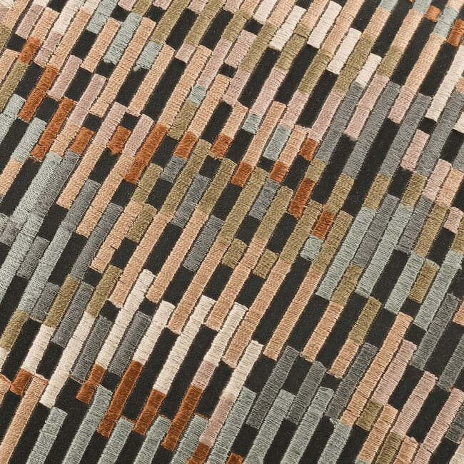 【海外取寄品】BLACK edition(ブラックエディション) Avari クッション(Mehndi) 60x40cm 中材付