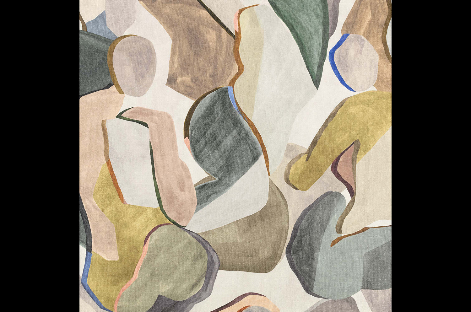 【海外取寄品】BLACK edition(ブラックエディション) Figura クッション(Verdure) 55x55cm 中材付