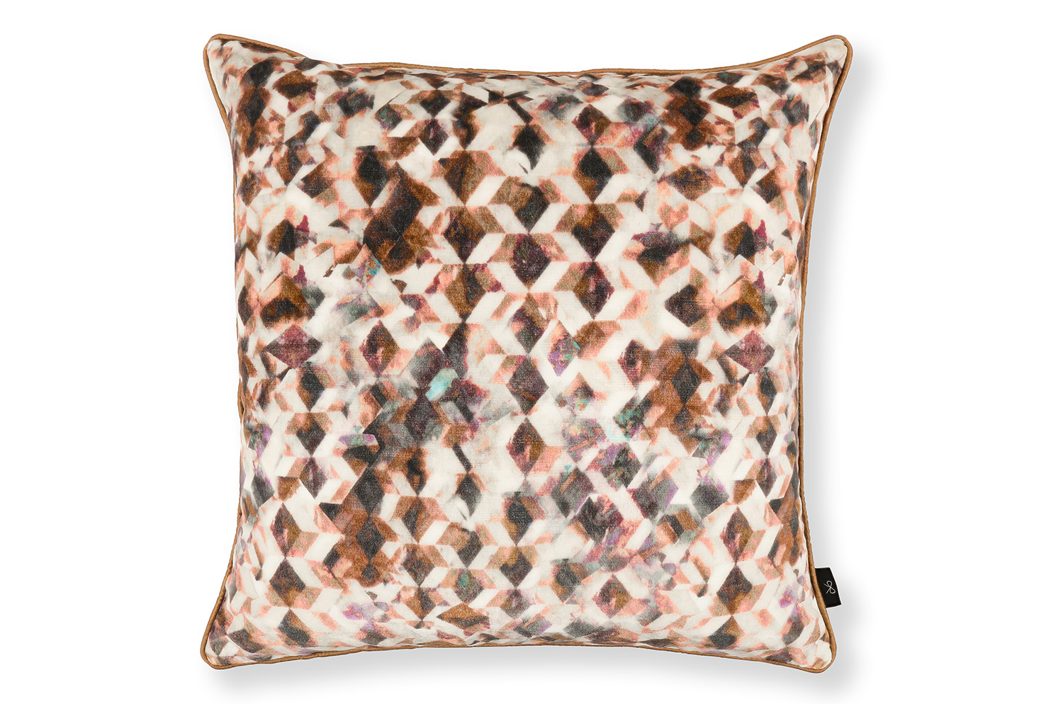 【海外取寄品】BLACK edition(ブラックエディション) Kaleido クッション(Rosewood) 55x55cm 中材付