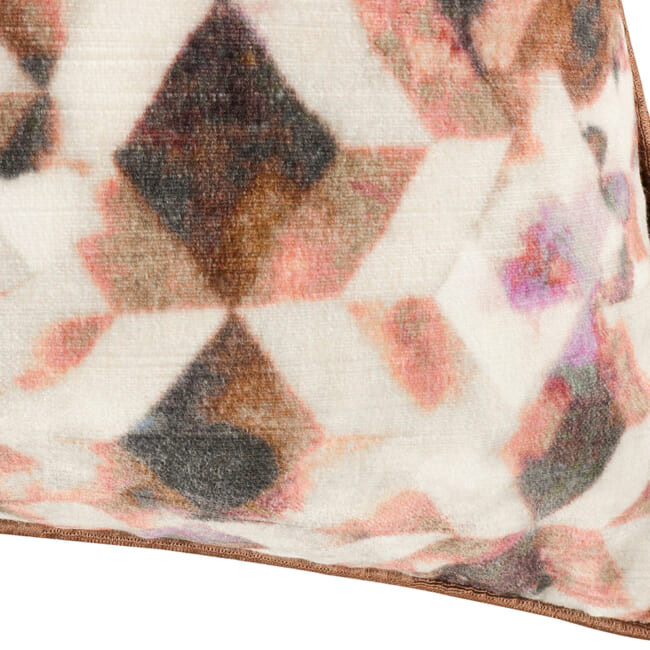 【海外取寄品】BLACK edition(ブラックエディション) Kaleido クッション(Rosewood) 55x55cm 中材付