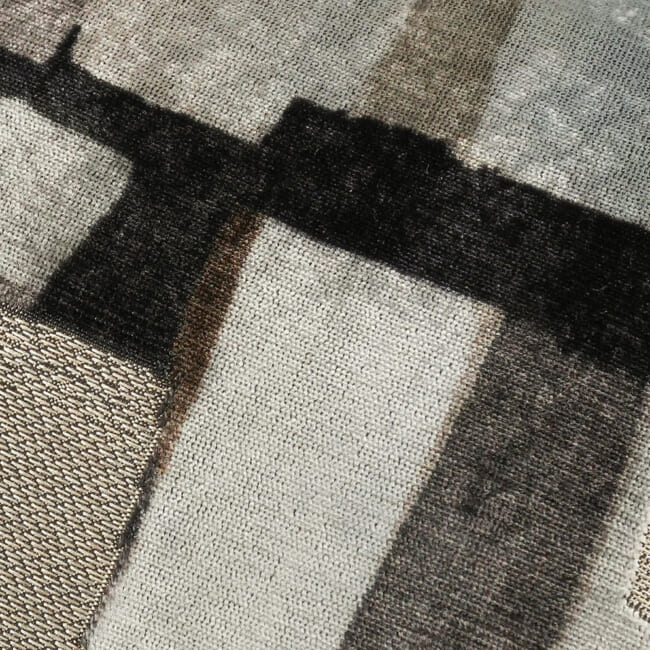 【海外取寄品】BLACK edition(ブラックエディション) Quadrata クッション(Mercury) 60x40cm 中材付