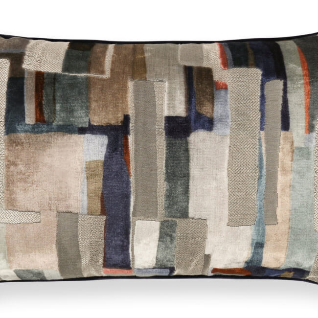 【海外取寄品】BLACK edition(ブラックエディション) Quadrata クッション(Lazurite) 60x40cm 中材付