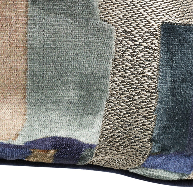 【海外取寄品】BLACK edition(ブラックエディション) Quadrata クッション(Lazurite) 60x40cm 中材付