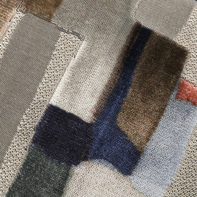 【海外取寄品】BLACK edition(ブラックエディション) Quadrata クッション(Lazurite) 60x40cm 中材付