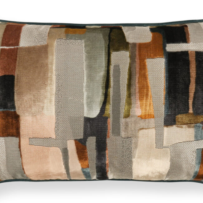 【海外取寄品】BLACK edition(ブラックエディション) Quadrata クッション(Sienna) 60x40cm 中材付