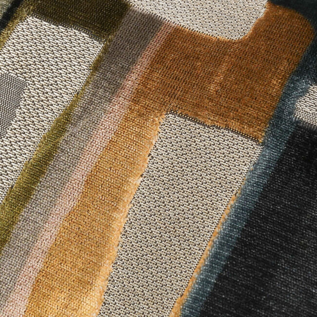 【海外取寄品】BLACK edition(ブラックエディション) Quadrata クッション(Sienna) 60x40cm 中材付