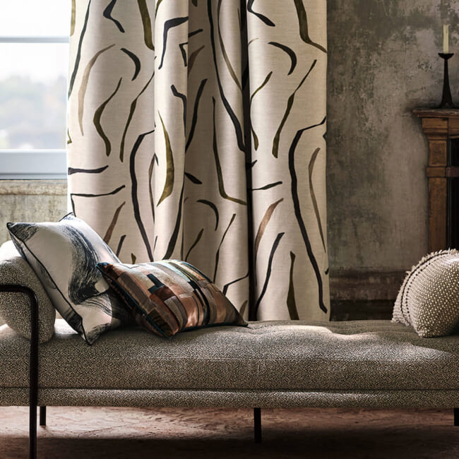 【海外取寄品】BLACK edition(ブラックエディション) Quadrata クッション(Sienna) 60x40cm 中材付