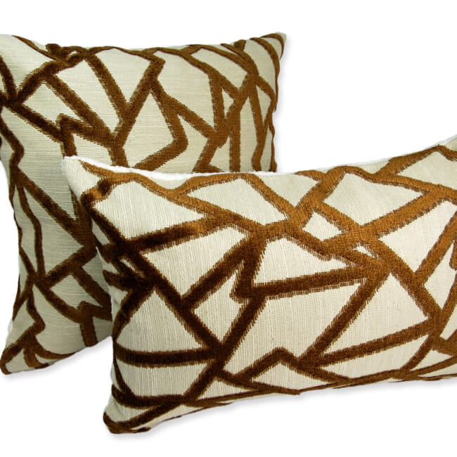 The BLUES ブルース フレンチジャガードベルベット×ブークレ クッションカバー 45×45cm